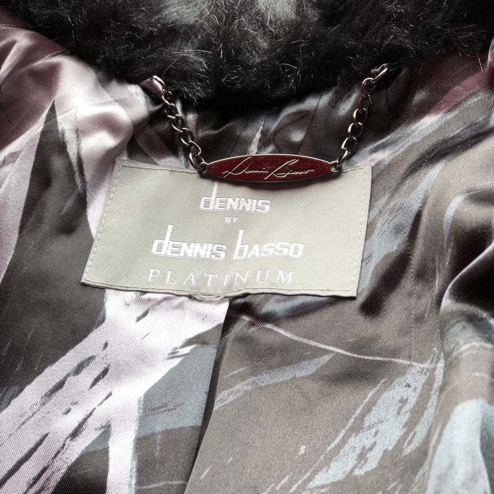 Dennis by Dennis basso platinum black fur coat